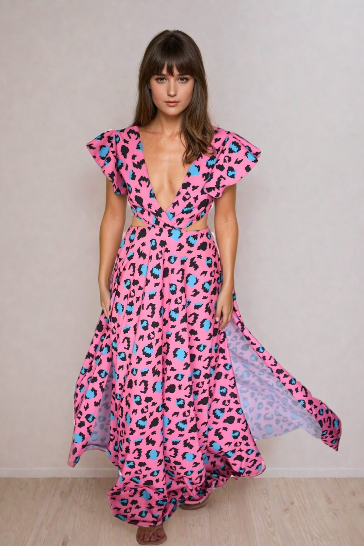 Vestido Leopardo Rosa